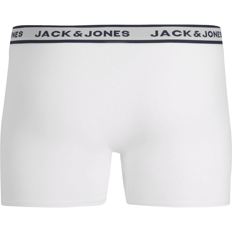 JACK & JONES Boxerky námořnická modř / světle šedá / černá / bílá