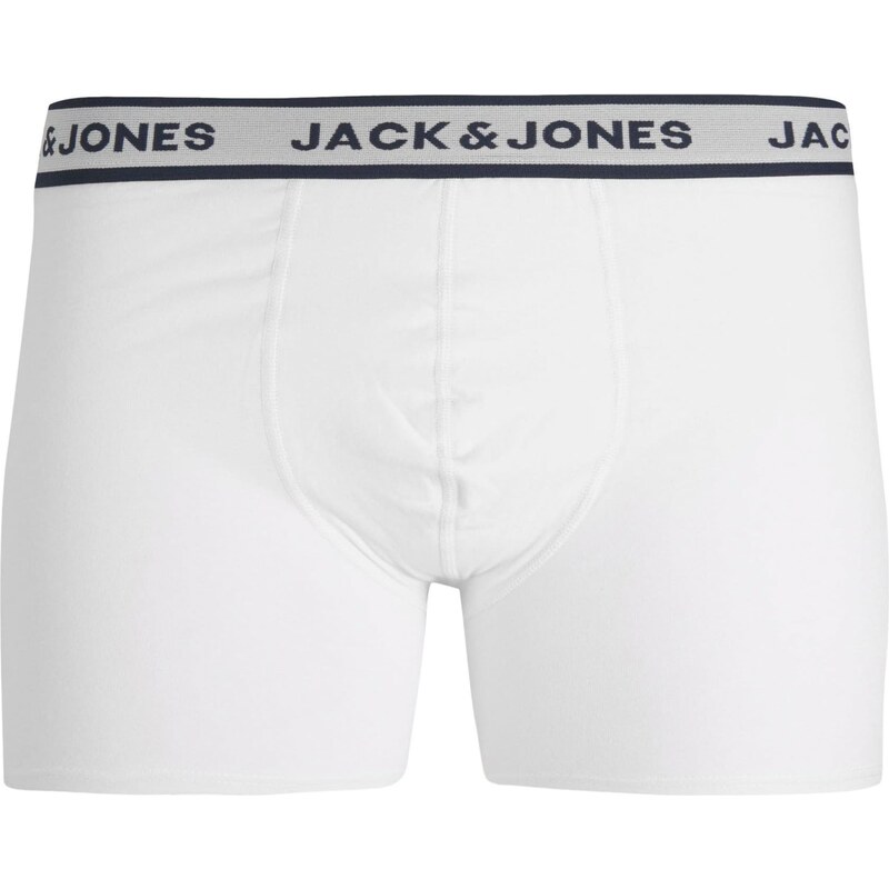 JACK & JONES Boxerky námořnická modř / světle šedá / černá / bílá