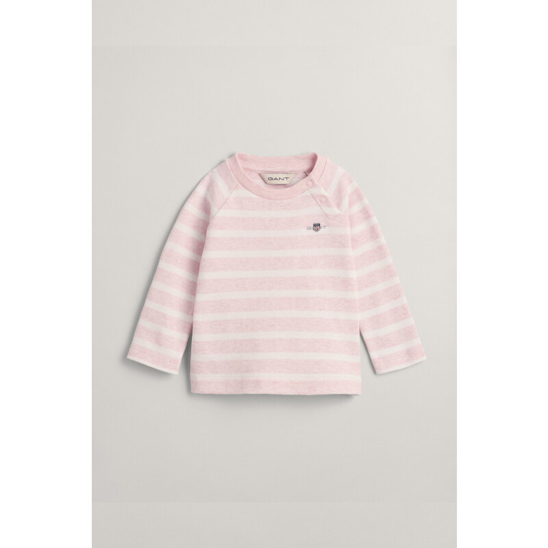 TRIČKO GANT STRIPED LS RAGLAN TOP růžová 80