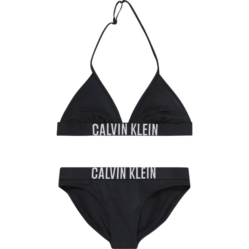 Calvin Klein Swimwear Bikiny černá / bílá