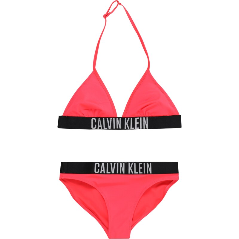 Calvin Klein Swimwear Bikiny šedá / pink / černá
