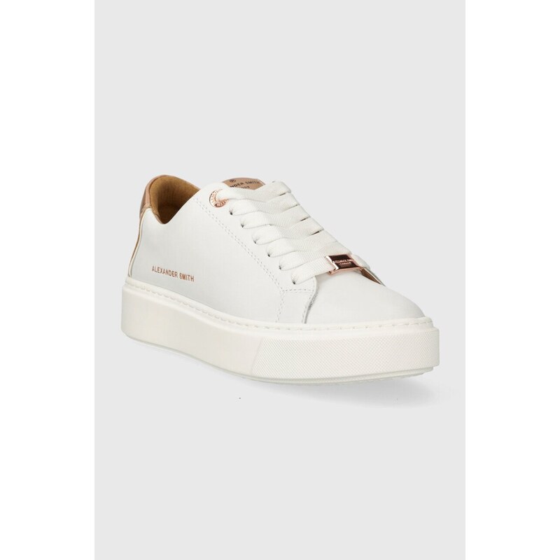 Sneakers boty Alexander Smith London bílá barva, ALAZLDW8250WCP