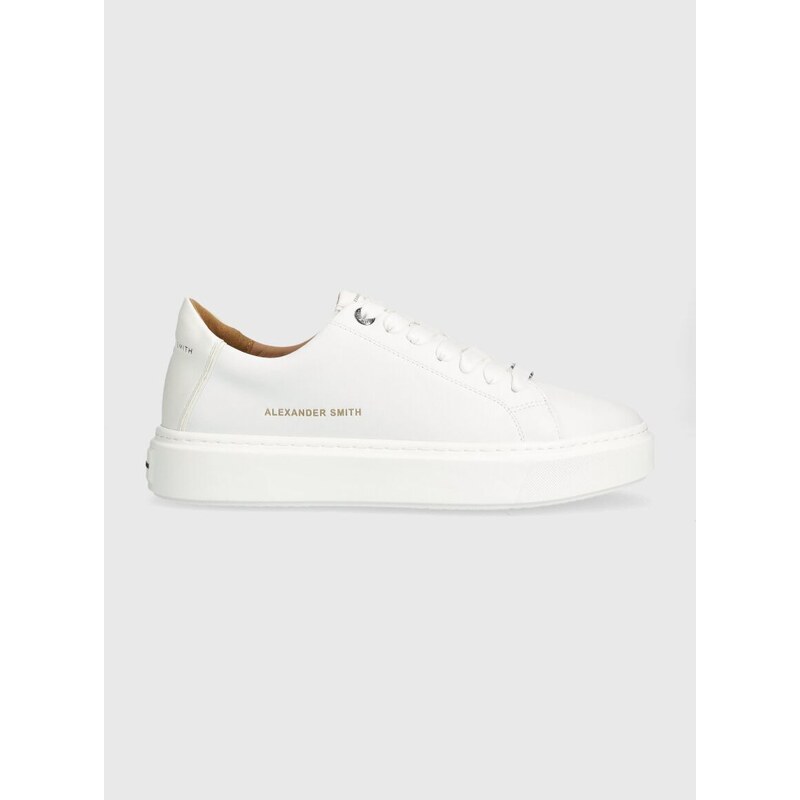 Sneakers boty Alexander Smith London bílá barva, ALAZLDM9012TWT