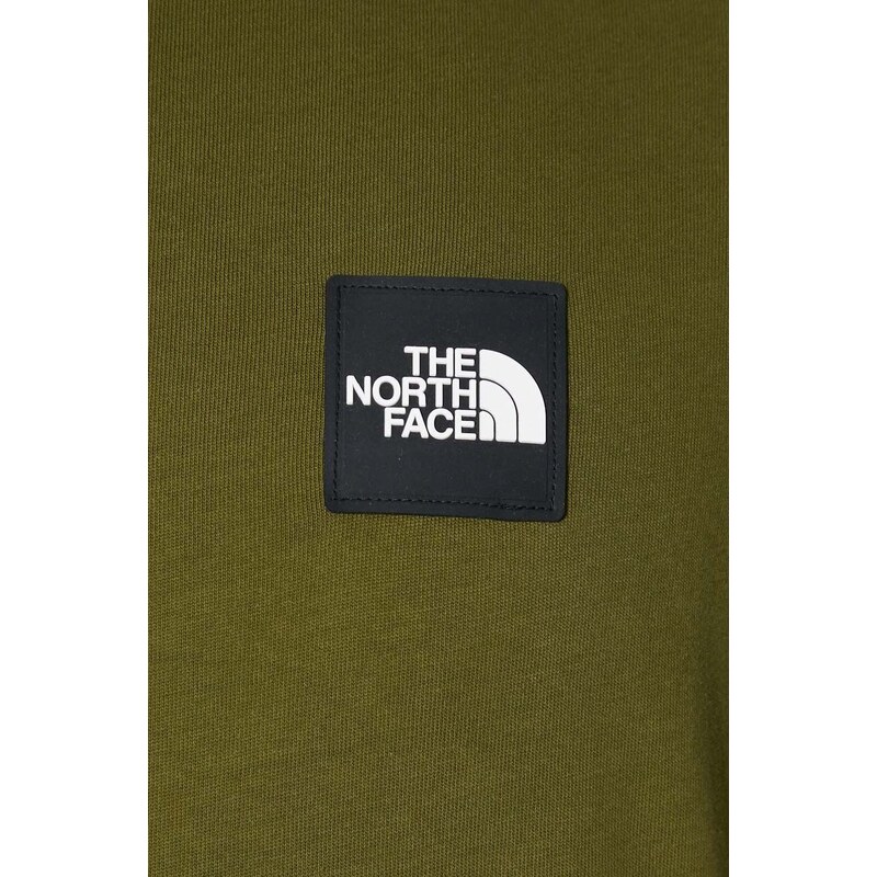 Bavlněné tričko The North Face M Nse Patch S/S Tee zelená barva, s aplikací, NF0A87DAPIB1