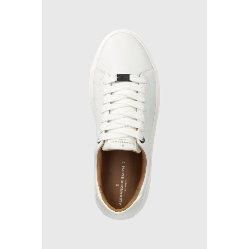 Sneakers boty Alexander Smith London bílá barva, ALAZLDM9012TWT