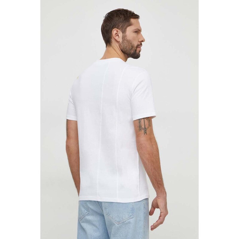 Bavlněné tričko Desigual WILLOW bílá barva, 24SMTK13