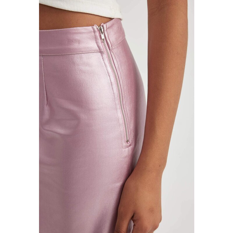 DEFACTO A Cut Gabardine Mini Skirt