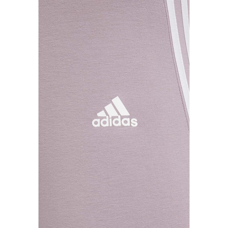 Legíny adidas dámské, fialová barva, s aplikací, IR5347