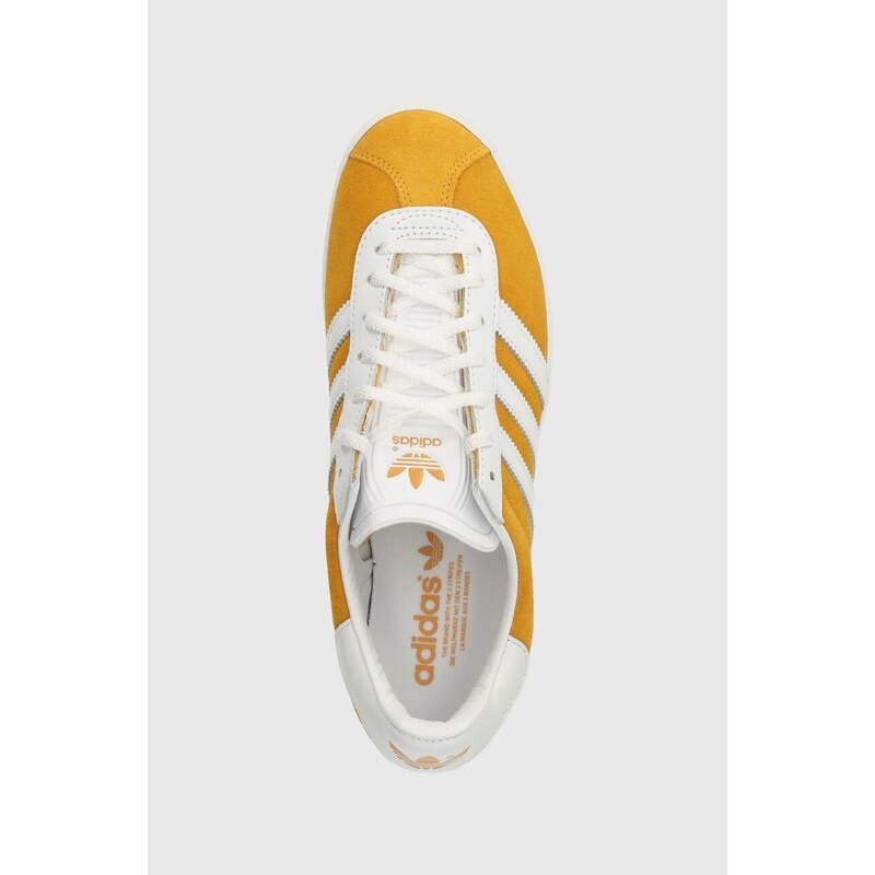 Kožené sneakers boty adidas Originals Gazelle 85 žlutá barva, IG6221