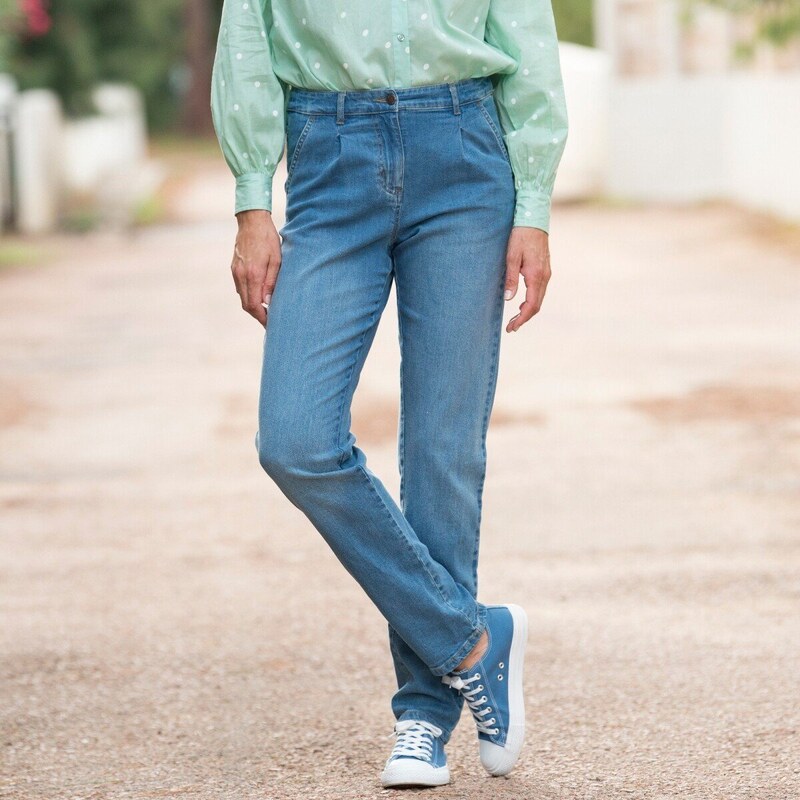 Blancheporte Chino strečové džíny sepraná modrá 42