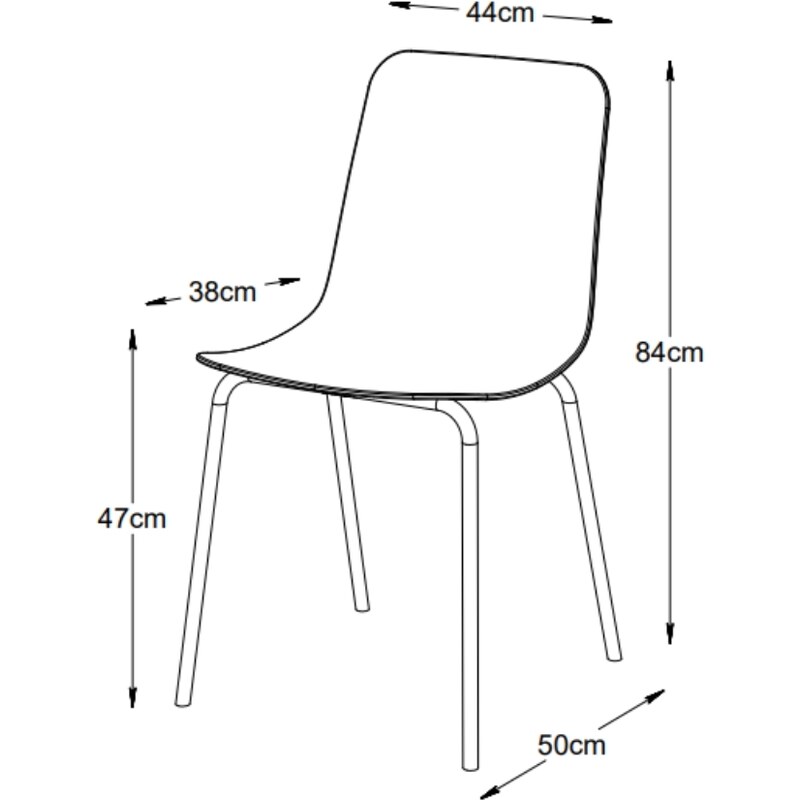 Šedá plastová jídelní židle Unique Furniture Whitby