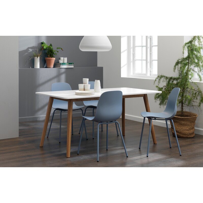 Modrá plastová jídelní židle Unique Furniture Whitby
