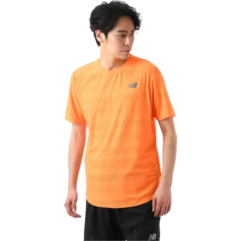 ORANŽOVÉ SPORTOVNÍ TRIČKO NEW BALANCE Q SPEED JACQUARD SS TEE Oranžová