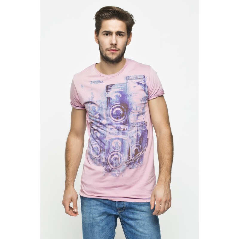 Pepe Jeans - T-shirt Sedley - špinavá růžová