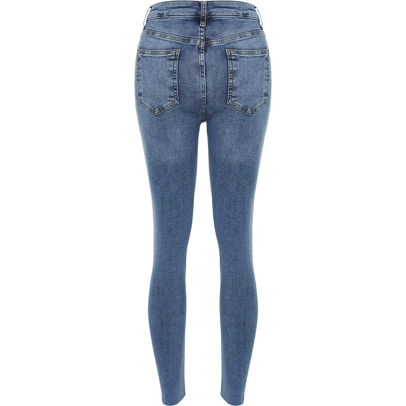 Trendyol Blue High Waist Skinny Jeans