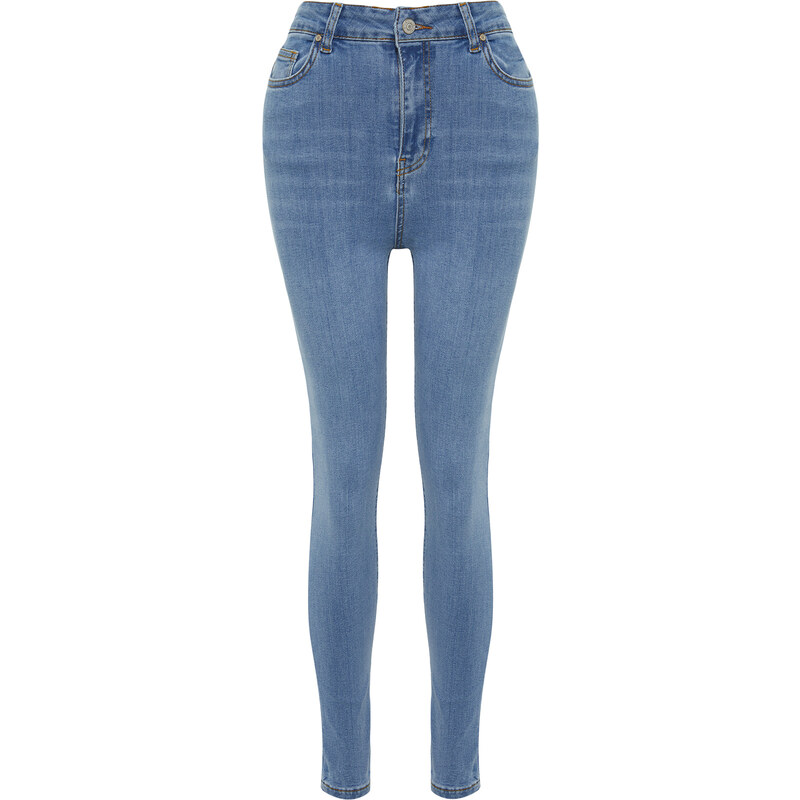 Trendyol Light Blue Push Up High Waist Skinny Jeans