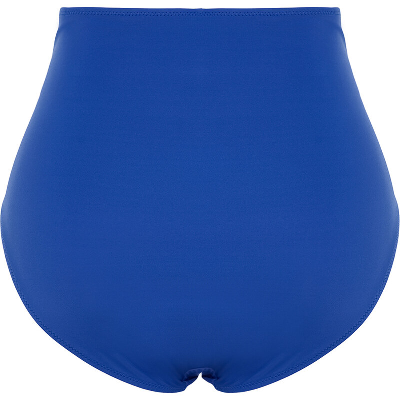 Trendyol Curve Navy Blue High Waist Corset Slimming Effect Bikini Bottom