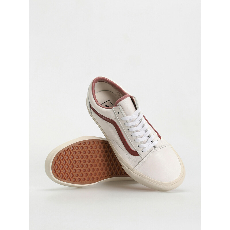 Vans Old Skool (premium leather russet brown)bílá