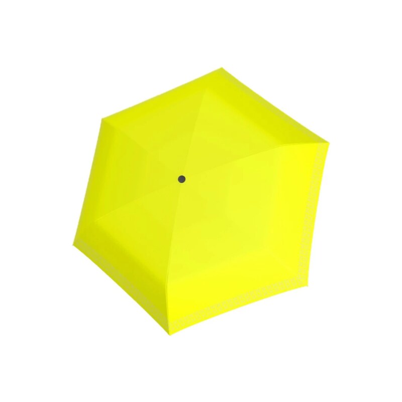 Doppler dámský skládací deštník Fiber Havanna Safety Cross žlutý