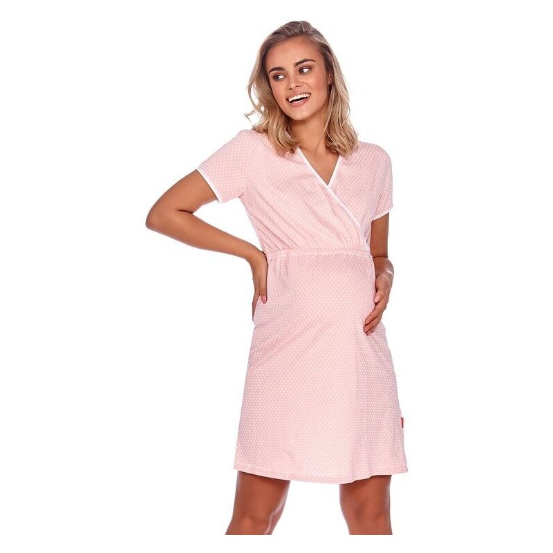 DN Nightwear Kojicí noční košile Monita růžová