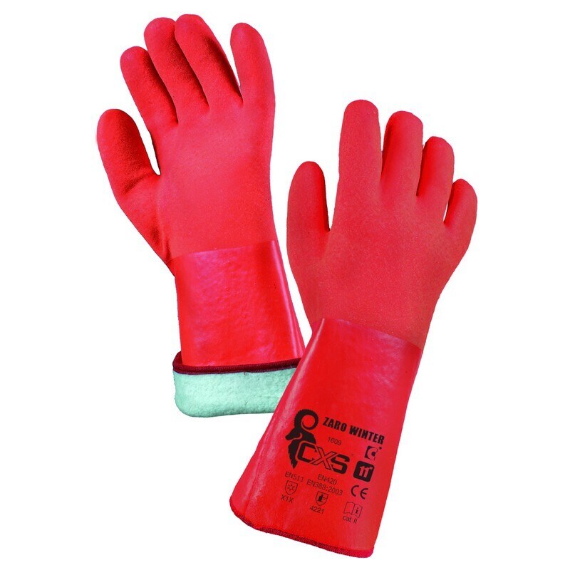 Canis CXS ZARO WINTER červené zimní rukavice 11