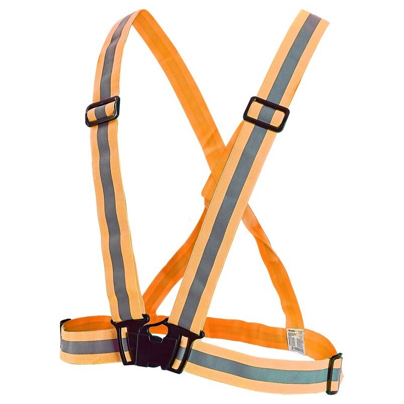 CANIS CXS Reflexní kříž CROSS BELT oranžový