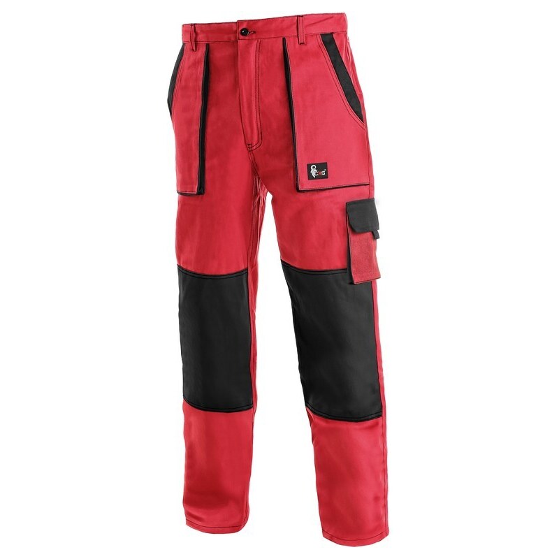 Canis CXS LUXY JOSEF červeno-černé pánské kalhoty 46