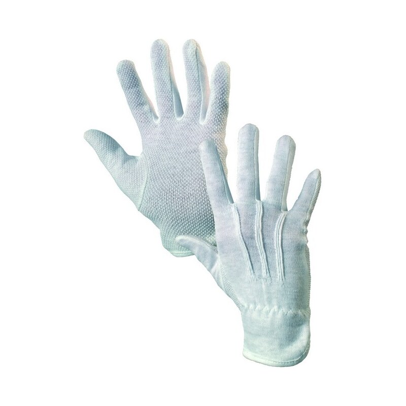 Canis CXS MAWA rukavice bílé s PVC terčíky 10
