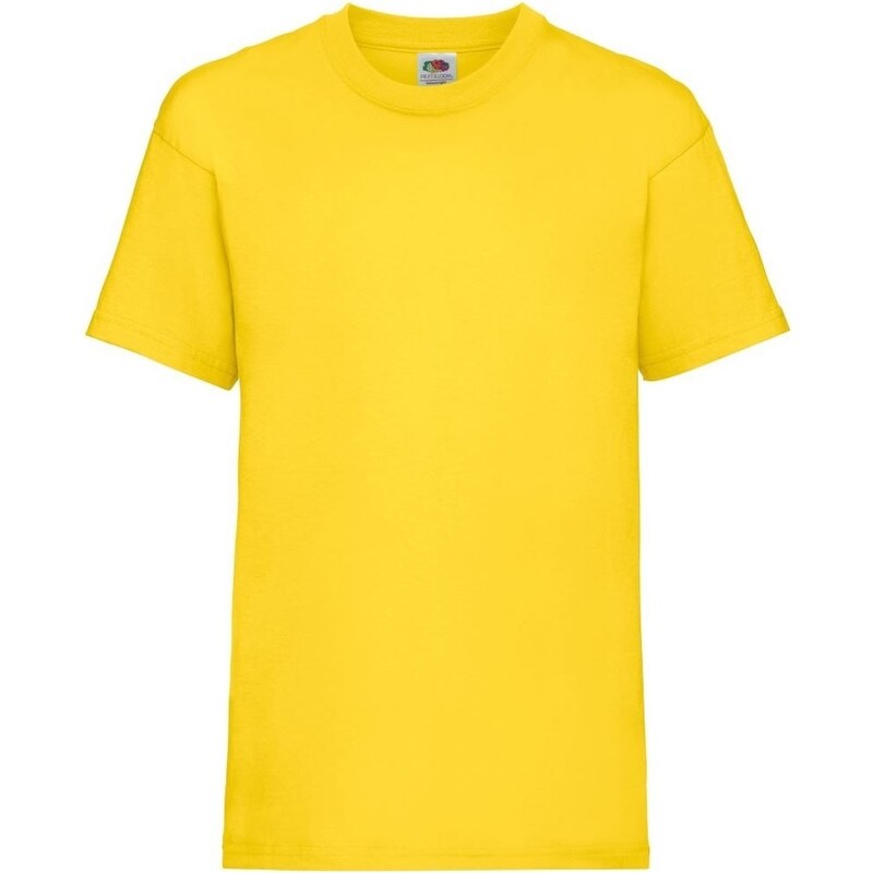 Fruit Of The Loom Kids Valueweight T Yellow dětské tričko s krátkým rukávem 3/4