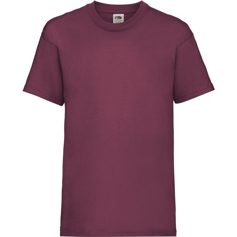 Fruit Of The Loom Kids Valueweight T Light Burgundy dětské tričko s krátkým rukávem 3/4