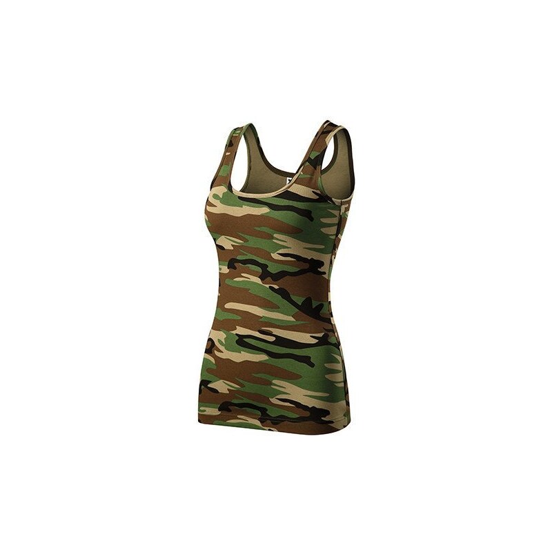 Malfini Tílko CAMO TRIUMPH C36 maskáčové dámské hnědá 89401990