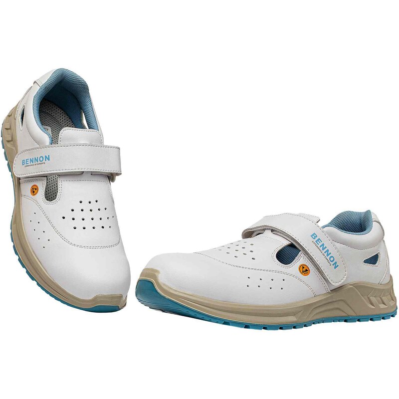 Obuv Bennon WHITE S1 ESD Sandál