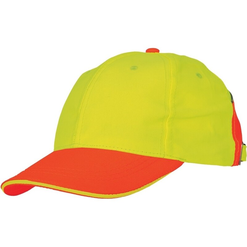 Cerva CRV KNOXFIELD HV baseball čepice kšiltovka žluto-oranžová