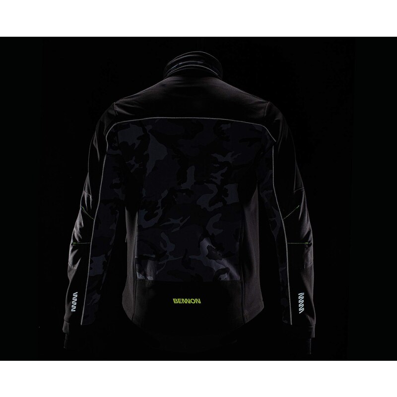 Bennon BNN CAMOS Jacket black/grey Softshellová bunda S