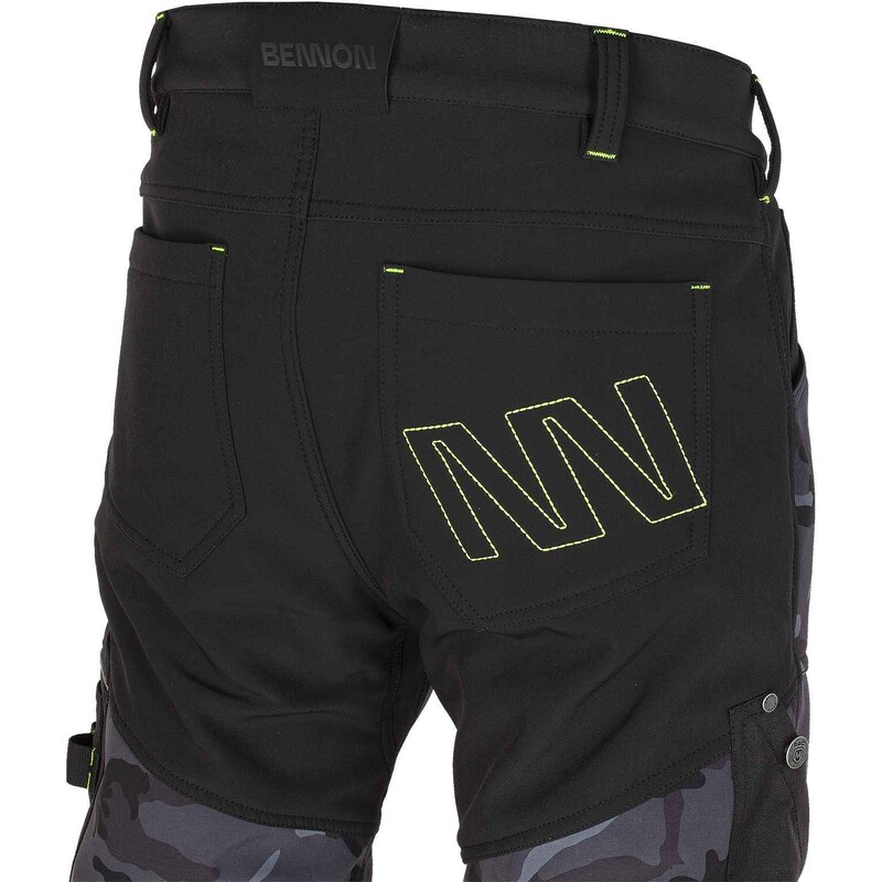 Bennon BNN CAMOS Trousers black/grey pracovní softshellové kalhoty 44