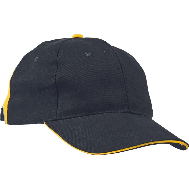 Cerva KNOXFIELD HV baseball čepice kšiltovka černá/žlutá