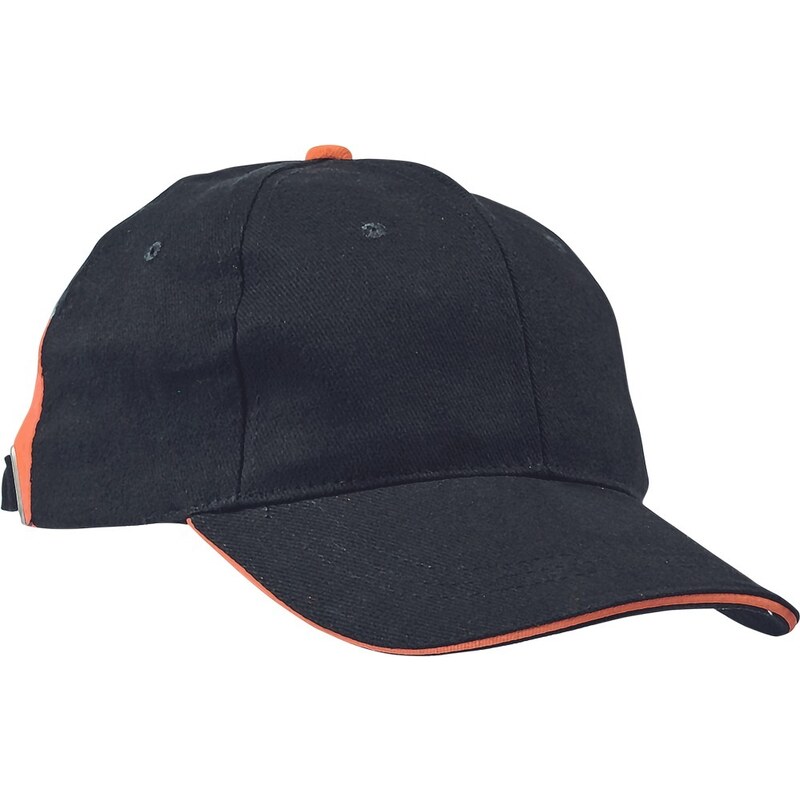 Cerva KNOXFIELD HV baseball čepice kšiltovka černá/oranžová