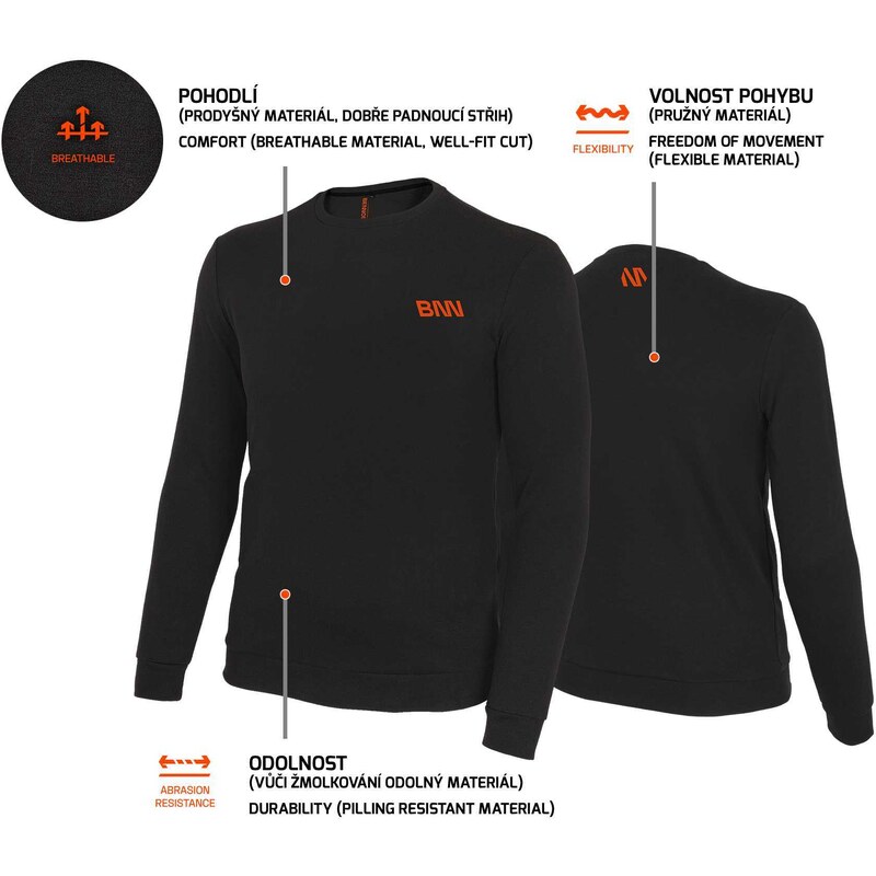 Bennon BNN MYKONOS Sweatshirt mikina black S