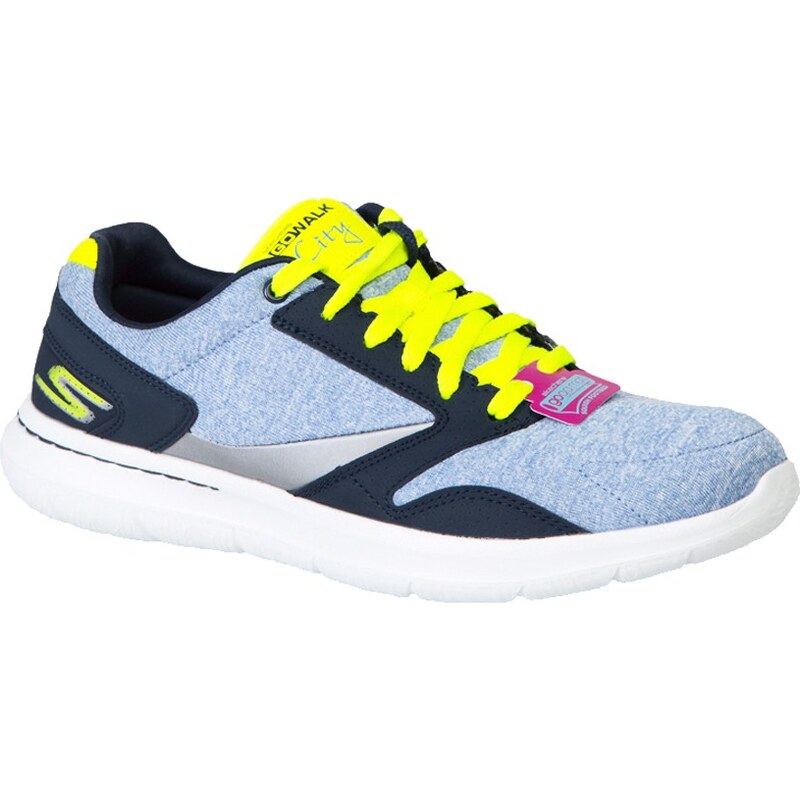 Skechers - Boty Go Walk City - modrá