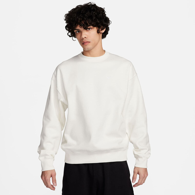 Pánská mikina Nike Solo Swoosh Men's Fleece Crew Sail/ White