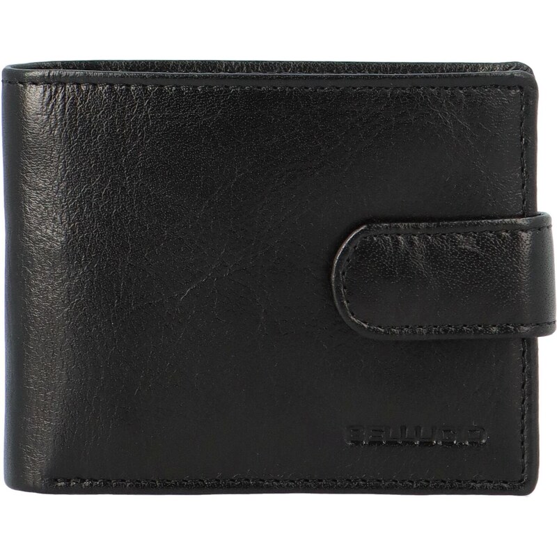 Pánská kožená peněženka na šířku Bellugio Milo, černá