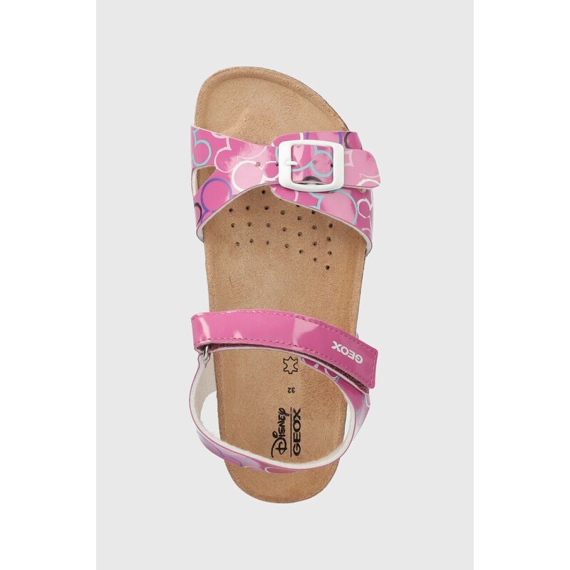 Dětské sandály Geox x Disney růžová barva