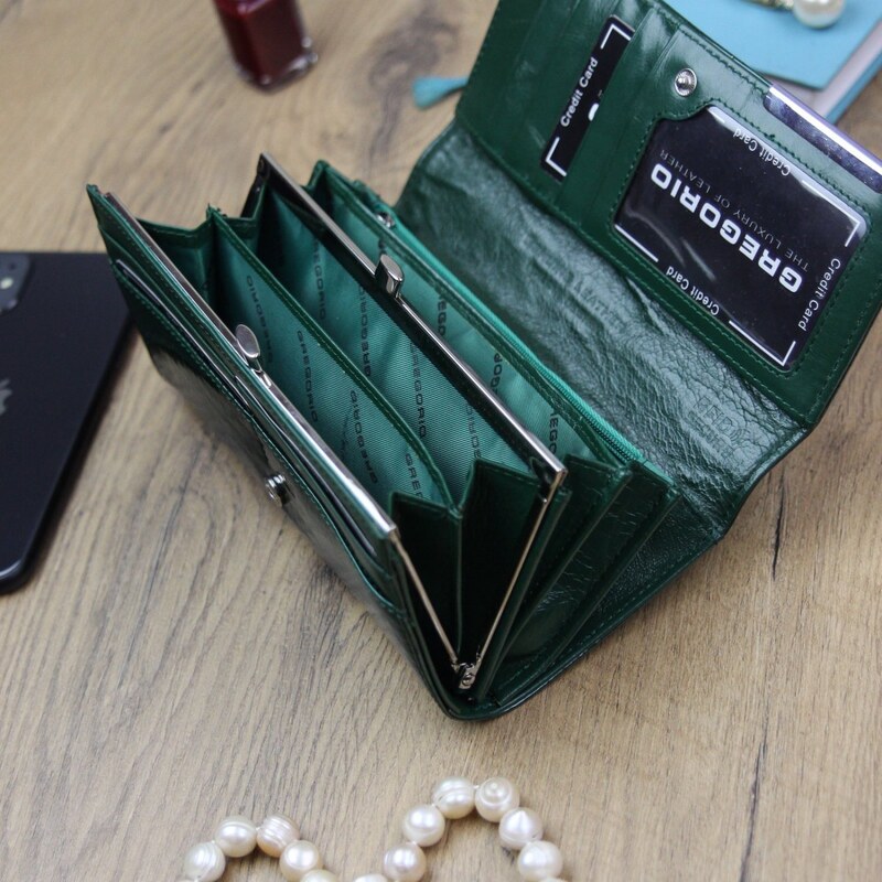 Dámská kožená peněženka zelená - Gregorio Alexia zelená