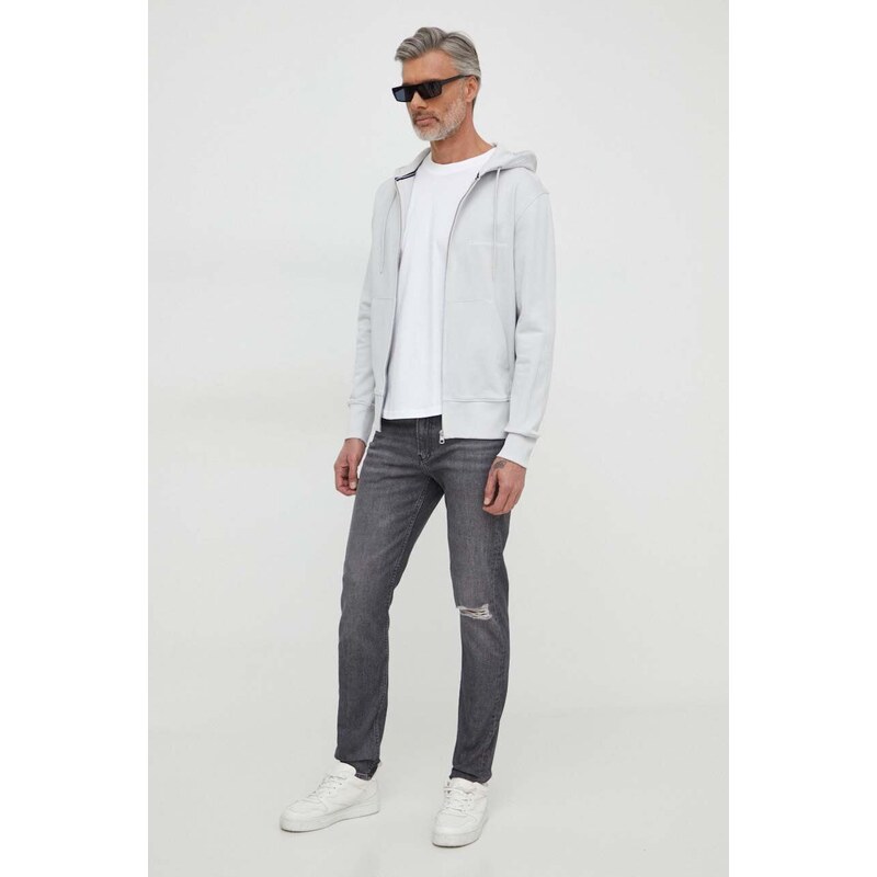 Džíny Calvin Klein Jeans pánské, šedá barva