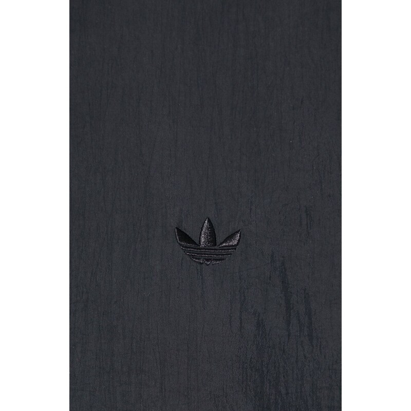 Bunda adidas Originals dámská, černá barva, přechodná, oversize, IT6726