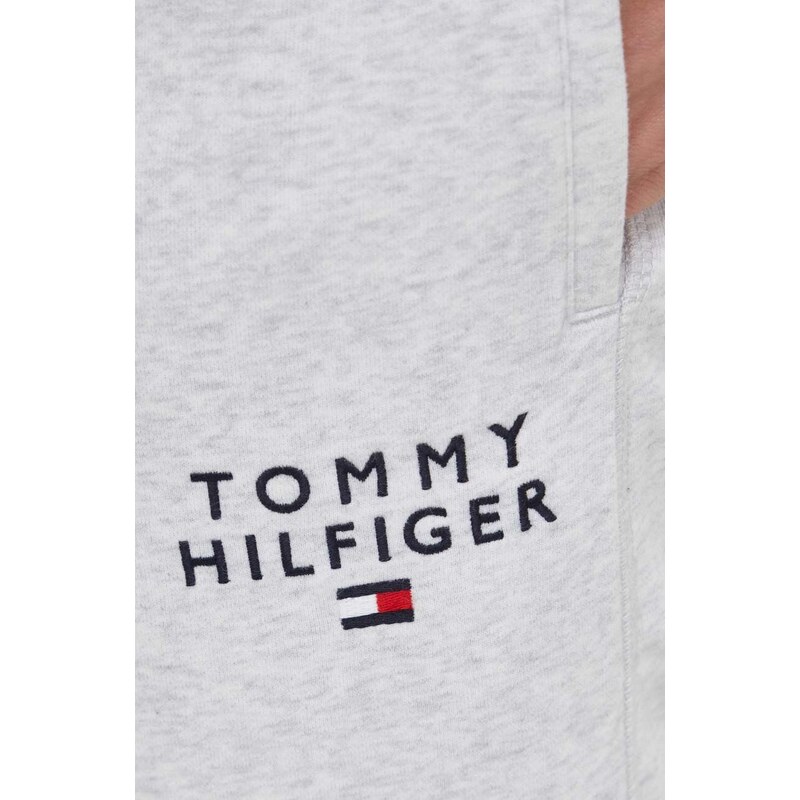 Tepláky Tommy Hilfiger šedá barva, melanžové