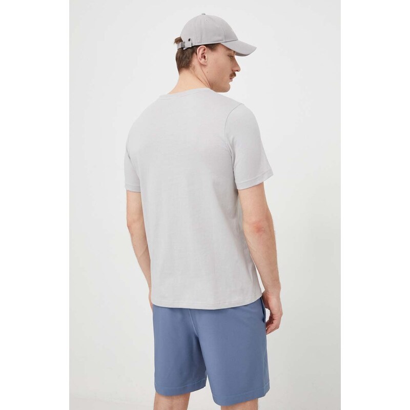 Bavlněné tričko adidas šedá barva, s aplikací, IY4283