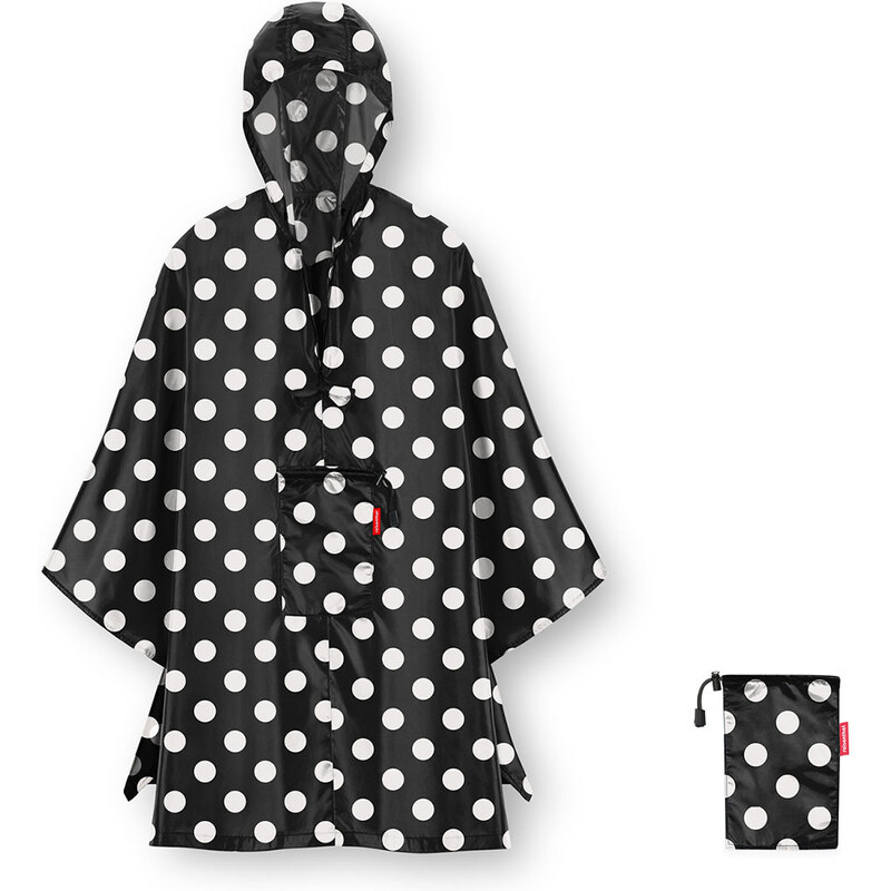 Reisenthel Mini Maxi Poncho Dots White - dámská pláštěnka