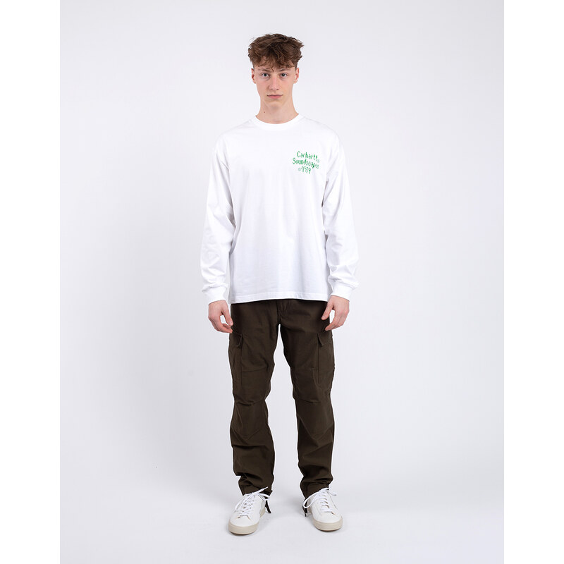 Carhartt WIP L/S Soundface T-Shirt White