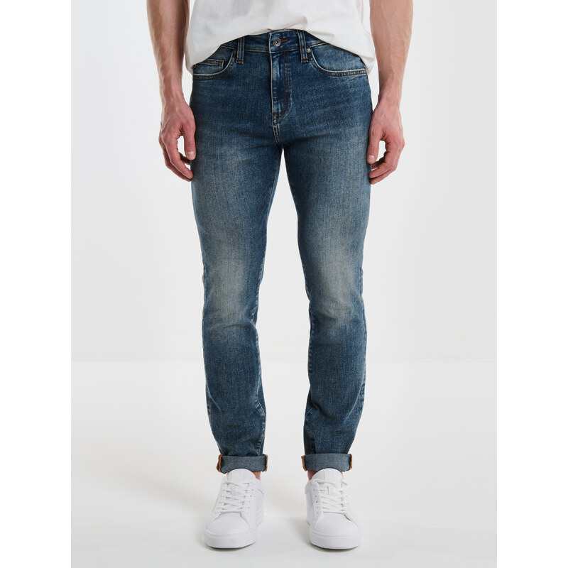 Big Star Man's Skinny Trousers Denim 190093 Dark Denim-750